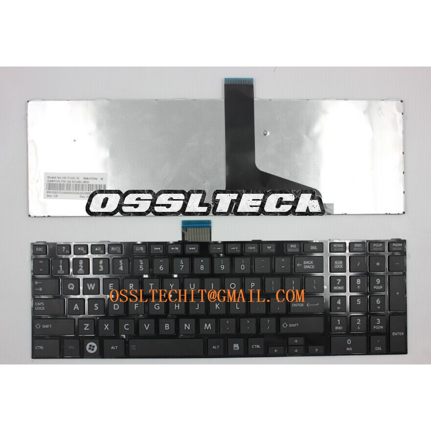 TOSHIBA L855 C850 C850D C855 C855D L850 L850D L870 L870D L850-T01R คีย์บอร์ด