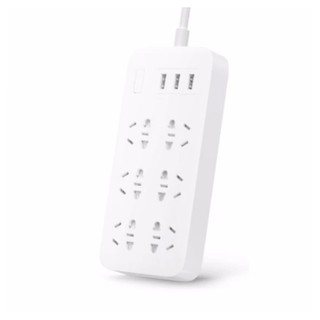 Xiaomi Power Strip 6 Sockets/3 USB Ports - แผงรางปลั๊ก 6 ช่อง+3 พอร์ต USB (แถมหัวแปลง)