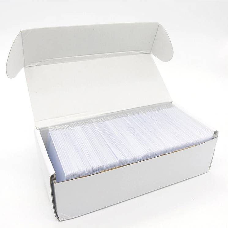 บัตร 2 ความถี่ Dual Frequency RFID Card 13.56MHz F80 + 125KHz TK4100 Card 0.8mm Thin For Access Control Sy