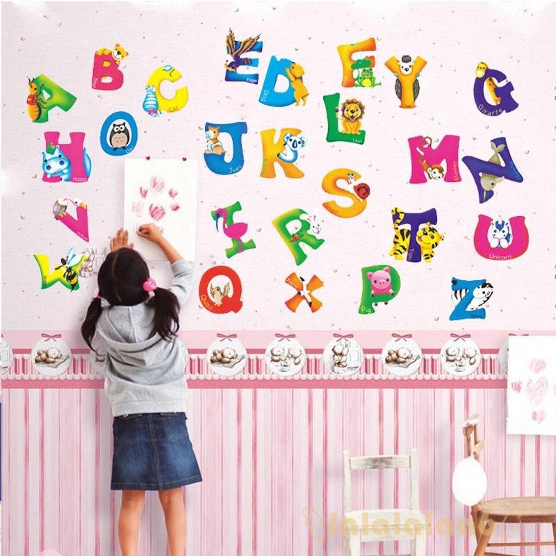 สติกเกอร์ติดผนังลาย babygarden.my a - z สําหรับตกแต่งบ้าน