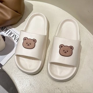 LGShoes 🐳รองเท้าแบบสวมสีสันสดใส พร้อมหน้าน้องหมีสุดน่ารัก พื้นนุ่มใส่สบาย ในราคาสบายกระเป๋า