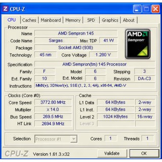 amd sempron 145 processor 2.80 ghz