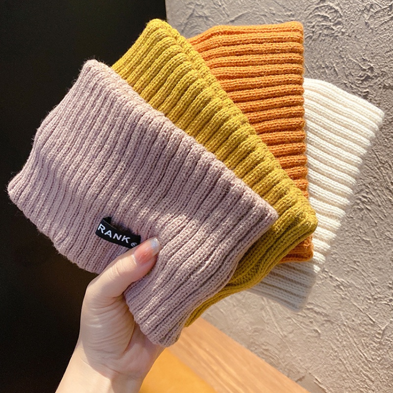 แฟชั่นผ้าคาดศีรษะผ้าถักเรียบง่ายสไตล์เกาหลีสําหรับเด็ก - รูปที่ 7