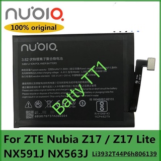 แบตเตอรี่ ZTE Nubia Z17 NX563J  Li3932T44P6h806139 3200mAh ประกัน 3 เดือน