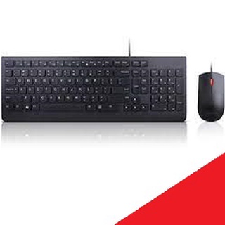 Lenovo Essential Wired Combo Keyboard and Mouse เลอโนโว คีย์บอร์ด KB และ เมาส์ ,มีสาย  (Thai/ ENG) [4X30L79918] เลนโนโว