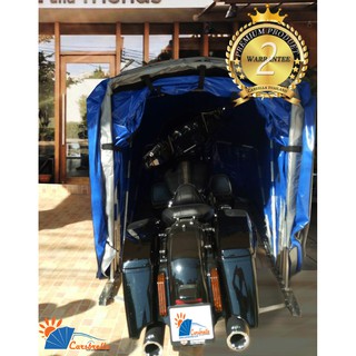 โรงจอดรถสำเร็จรูปพับเก็บได้ CARSBRELLA รุ่น BIKE สำหรับรถมอเตอร์ไซค์ขนาดกลาง-ใหญ่