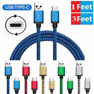 สายชาร์จไนลอนถัก USB-C 3.1 ยาว 2 3 เมตร
