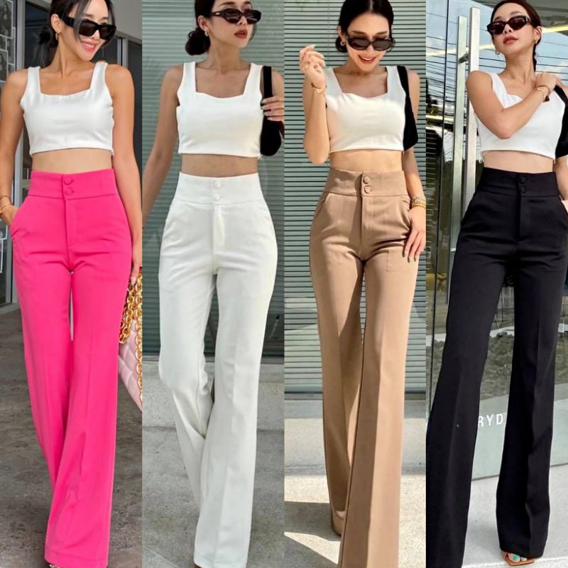 (BANGKOK MEDAN LABEL) READY BIGSIZE CUTBRAY 2BUTTONS HW PREMIUM BKK BANGKOK PROMTHONG PANTS