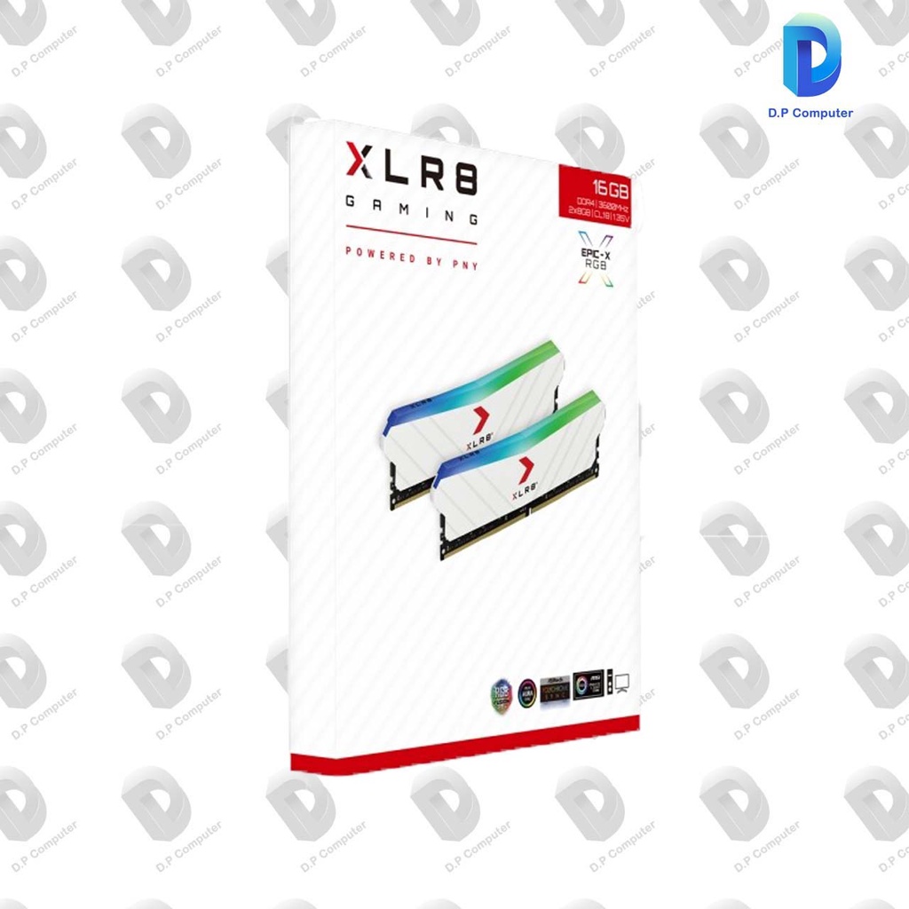 RAM PNY XLR8 GAMING 16GB DDR4 3600MHz ( แรมพีซี ) สินค้าใหม่ รับประกัน LT