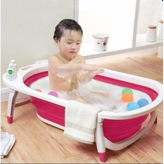 อ่างอาบน้ำเด็ก แบบพับได้ Baby Folding Bath Tub