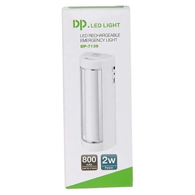 ไฟไร้สาย LED DP.LED LIGHT ไฟฉุกเฉิน LED แบบชาร์จได้ DP-7139 2W 800mAh ไฟอัจฉริยะ โคมไฟ ไฟฉาย