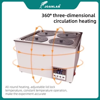 JOANLAB ห้องปฏิบัติการอ่างน้ำอุณหภูมิคงที่ดิจิตอล แสดงผล เครื่องทำความร้อน อุปกรณ์ห้องปฏิบัติการเทอร์โมถังหลุมเดียว 220v