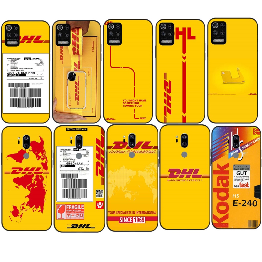 LG Q6 V50S G8 ThinQ G8X ThinQ G7 ThinQ เคสซิลิโคนอ่อนนุ่ม TPU ฝาครอบโทรศัพท์ FB34 DHL สีเหลือง