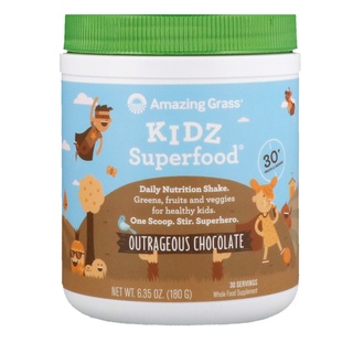 Amazing Grass Kidz SuperFood Chocolate  6.5 oz (180 g)