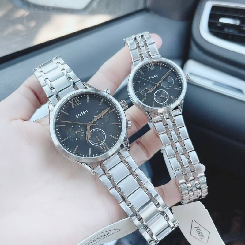 ผ่อน0%~แท้100%BQ4469 FOSSIL his & her fenmore chronograph watch #2