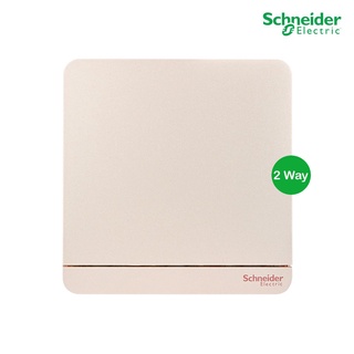 Schneider Electric สวิตช์ไฟสองทาง 1 ช่อง, 2 Way Switch 16AX, 250V, 8.6x8.6x1 cm. รุ่น AvatarOn E - E8331L2_WG_G5