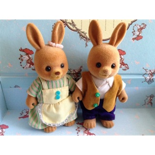 Sylvanian Families พ่อแม่กระต่าย รุ่นเก่า