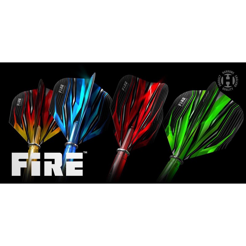 Harrows Fire Flights [Shape] • 100 Microns • Dart Flights • SGDARTS