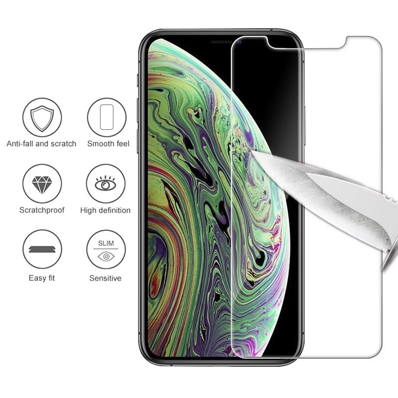 Glass ส่งไวจากไทย ฟิล์มกระจกใส**ไม่เต็มจอ** ไอโฟน12 12Pro 12ProMax 11 Pro Max Se Se2 6s 6 Plus 7 8 Plus (แบบไม่เต็มจอ)