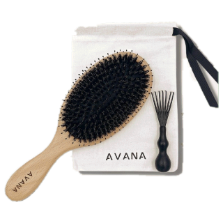 AVANA PREMIUM BOAR BRISTLE BRUSH หวีขนหมูป่า ผมเงางาม นุ่มเด้ง ในพริบตา