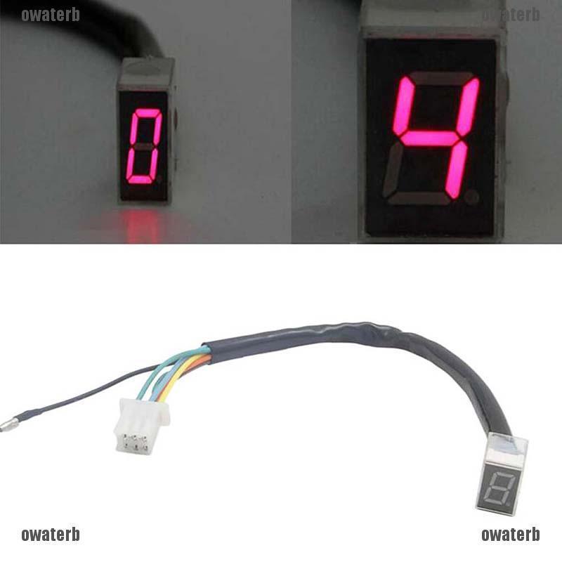 ไฟ LED Universal Digital Gear Indicator สำหรับรถจักรยานยนต์