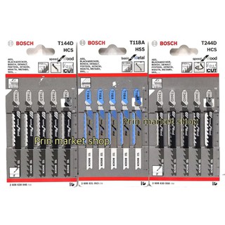 Bosch ใบเลื่อยจิ๊กซอว์ T 144D T118A T244D อย่างละ 5 ใบ#208