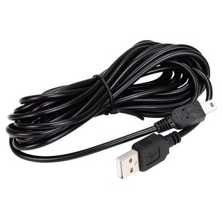 สาย USB2.0 TO mini usb 5Pin กับเเบบ Micro usb ยาว3.5เมตร ใช้ชาร์จกล้องติดรถยนต์(สายสีดำ) กล้องวงจรปิด กล้องip camera
