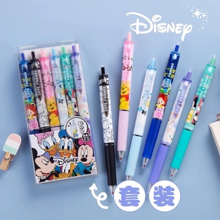 🔥ลด 50% ใส่โค้ด INCLV33🔥‼️พร้อมส่ง‼️ Set ปากกาเจลลายรวม Disney 🌈