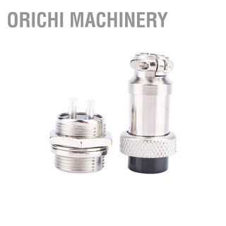 Orichi Machinery 1 ชุด Gx16 2Pins สกรูประเภทเสียบซ็อกเก็ตเชื่อมต่อ