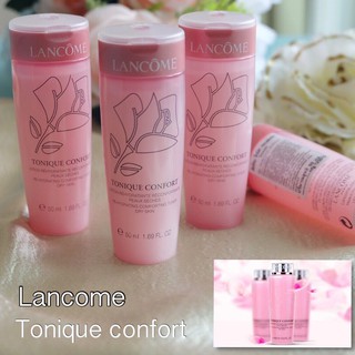 50ml ขายของแท้ Lancome tonique comfort โทนเนอร์ เพื่อผิวกระจ่างใส คลีนีค คลีนิค NEW 50ml. 50มล. toner ชมพู ลังโคม