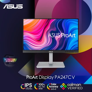 ASUS ProArt Display PA247CV 23.8” Monitor, 1080P Full HD,100% sRGB/Rec. 709, IPS, ΔE &lt; 2, USB hub USB-C HDMI DisplayPort