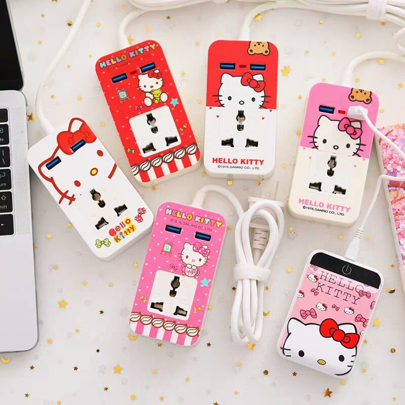 【FuHua Shop】พร้อมส่งจากไทย！มัลติฟังก์ชั่ปลั๊กไฟ102 ลายการ์ตูน มีUSBช่องเสียบด้วย ขนาดเล็ก ถือสะดวกง่าย สำหรับการเดินทาง