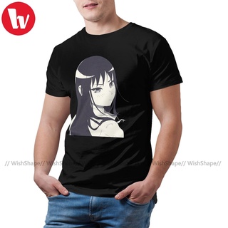 เสื้อยืดแขนสั้นลําลอง ผ้าฝ้าย พิมพ์ลายกราฟฟิค Homura Akemi พลัสไซซ์ สไตล์คลาสสิก สําหรับผู้ชาย