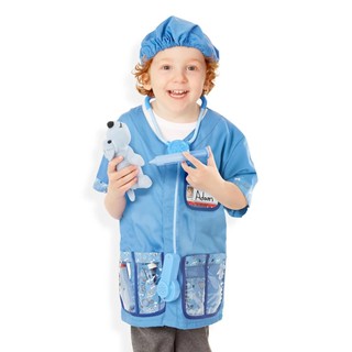 [3-6ปี] รุ่น 4850 ชุดสัตวแพทย์ฟรีไซส์ 3-6 ขวบ สูง 100-135 cm Melissa &amp; Doug Role Play Costume Vet – Veterinarian รีวิวดีใน Amazon USA ชุดอาชีพเด็ก ซักเครื่องได้ Doctor