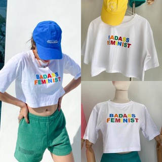 💫New In💫(พร้อมส่ง) ADASS FEMINIST crop t-shirt เสื้อครอป