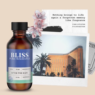 【กลิ่นโรงแรม】หัวน้ำหอม BLISS ขนาด 30 ML.  หัวน้ำหอมทำก้านไม้กระจายกลิ่น ทำเทียนหอม ทำน้ำหอมในรถ