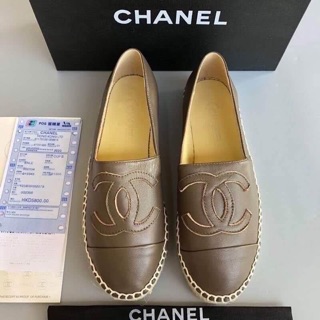 ✅คัชชู Chanel (หนังแท้) 🚩ส่งฟรีEMS