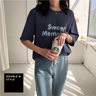 เสื้อยืด Basic ลาย Sweet Memories