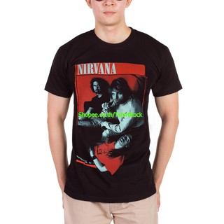 เสื้อยืดวินเทจเสื้อวง Nirvana เสื้อยืด เนอร์วานา เสื้อยืดผู้ชาย Rock เสื้อวินเทจ RCM882S-5XL