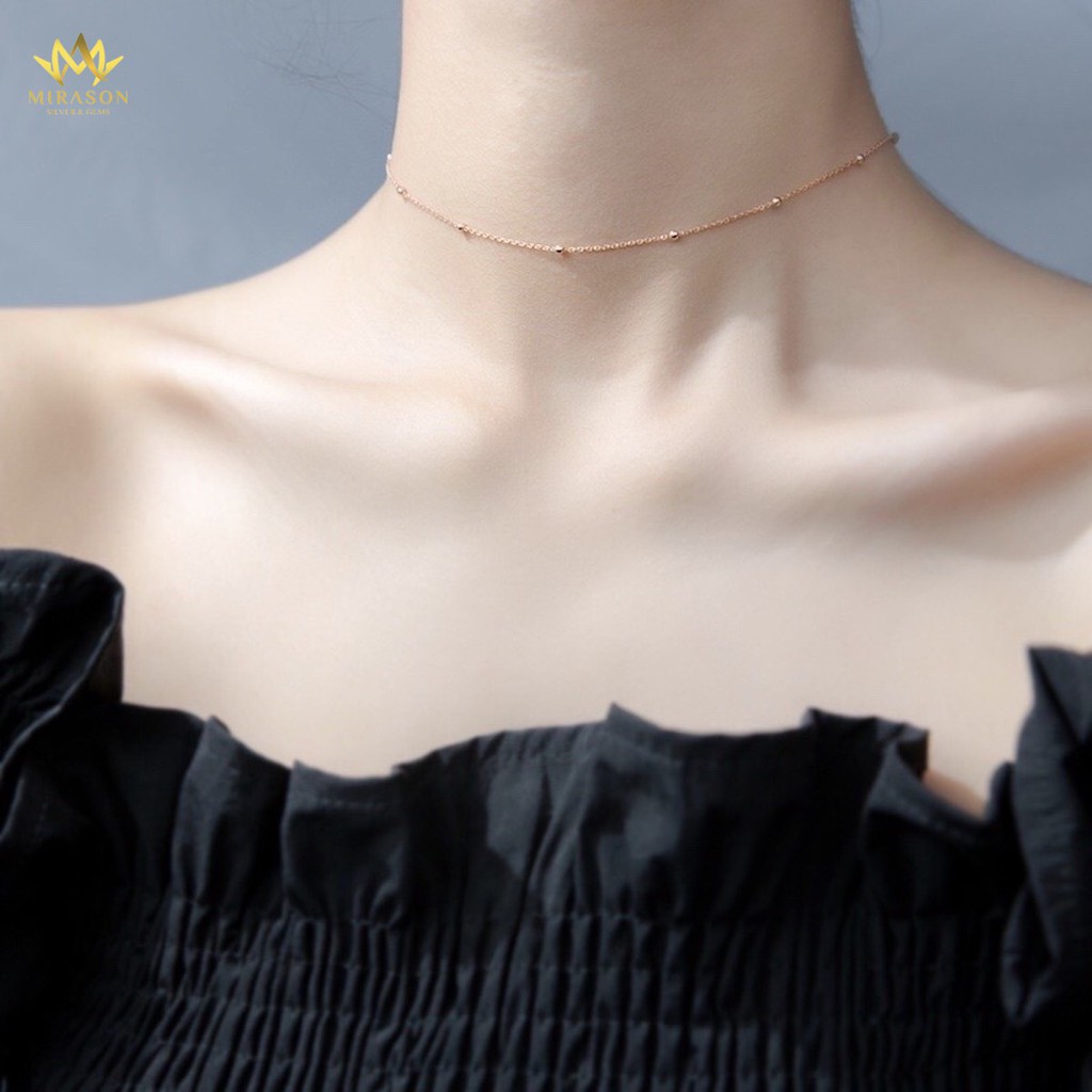 MIRASON Basic Ball Choker สร้อยคอเงินผู้หญิง MDC034