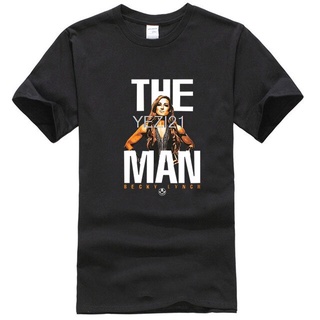 เสื้อยืดผ้าฝ้ายพิมพ์ลายขายดี เสื้อยืดแขนสั้น คอกลม ผ้าฝ้าย พิมพ์ลาย Mineral Wash The Man Becky Lynch แฟชั่นฤดูร้อน สําหร