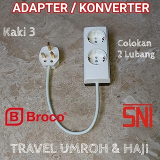 Broco อะแดปเตอร์แปลงปลั๊กไฟ 3 ฟุต BROCO TRAVEL