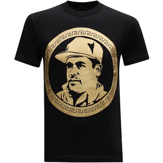 tshirtเสื้อยืดคอกลมฤดูร้อนเสื้อยืดแขนสั้นลําลอง คอกลม พิมพ์ลาย El Chapo Guzman Currency แฟชั่นสําหรับผู้ชายSto4XL