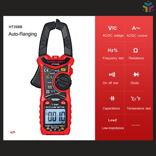 แคลมป์มิเตอร์ AC/DC Voltage , AC/DC Current, Frequency, Duty พกพาสะดวก ใช้งานหลากหลาย