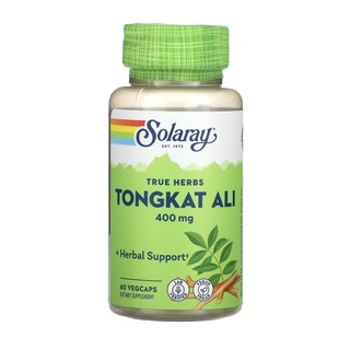 🇺🇸ของแท้100%จากUSA พร้อมส่ง Solaray Tongkat Ali 400mg 60 vegcaps