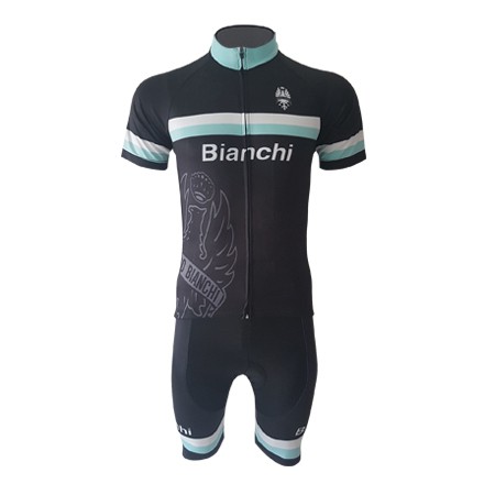 ชุดจักรยานแขนสั้น Bianchi 2017 Black-sky