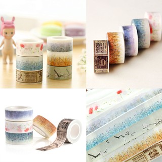 bestprice 1920 retro flower washi เทปสติ๊กเกอร์กระดาษสําหรับติดตกแต่ง