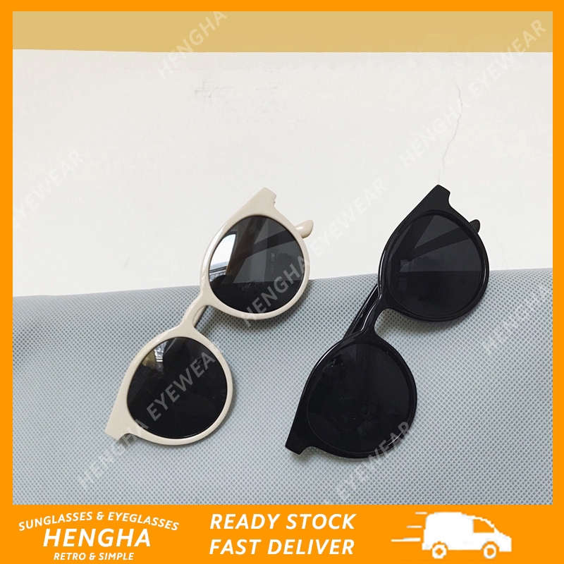 【HENGHA】 แว่นกันแดด ทรงแคทอาย สไตล์เรโทร สำหรับผู้หญิง