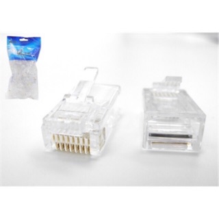 หัวแลนมาตรฐาน RJ45 ตัวผู้ สำหรับสาย CAT6ยี่ห้อ GLink ถุง50ตัว