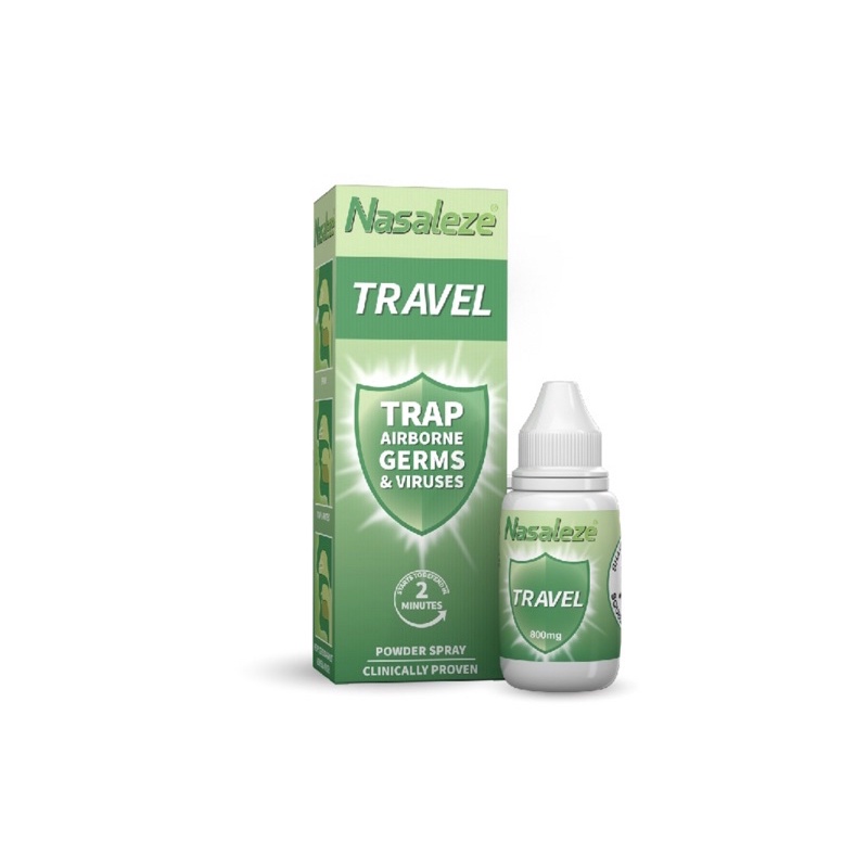 Nasaleze Travel นาซัลลีซ ทราเวล สเปรย์พ่นจมูกป้องกันไวรัสชนิดผง 800 มก. 1 ชิ้น